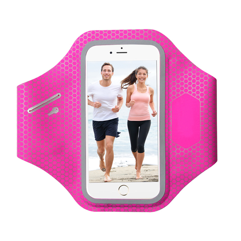 Benutzerdefinierte Elastic Reflect Fitness Smartphone Case Sport Armband